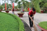 Ngày chủ nhật xanh: Công trình thanh niên “Chăm sóc Nghĩa trang liệt sĩ tỉnh”