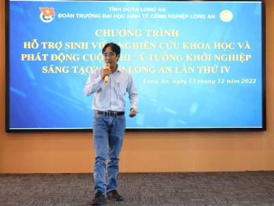 Chuyên đề Hỗ trợ sinh viên nghiên cứu khoa học và phát động cuộc thi “Ý tưởng khởi nghiệp sáng tạo” tỉnh Long An lần thứ IV