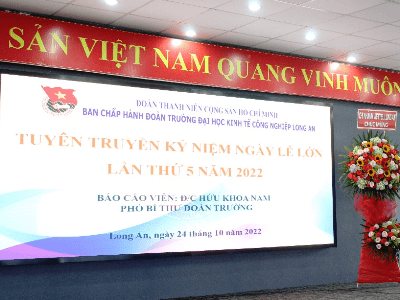 Đoàn trường DLA: Tuyên truyền kỷ niệm Ngày lễ lớn lần thứ V năm 2022