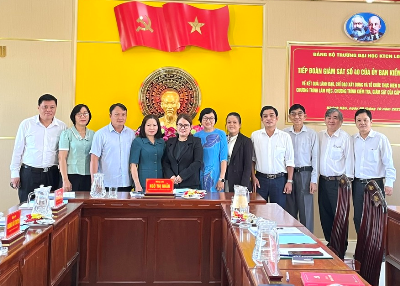 Đoàn Giám sát của UBKT Tỉnh Ủy Tây Ninh làm việc cùng Đảng ủy cơ sở DLA