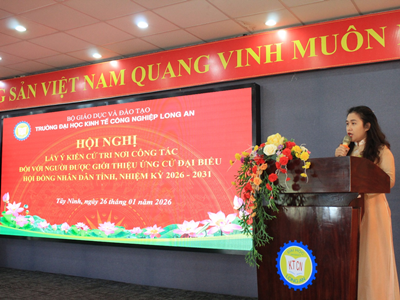 Hội nghị cử tri tại nơi công tác lấy ý kiến nhận xét, tín nhiệm đối với người được giới thiệu ứng cử đại biểu Hội đồng nhân dân tỉnh nhiệm kỳ 2026–2031